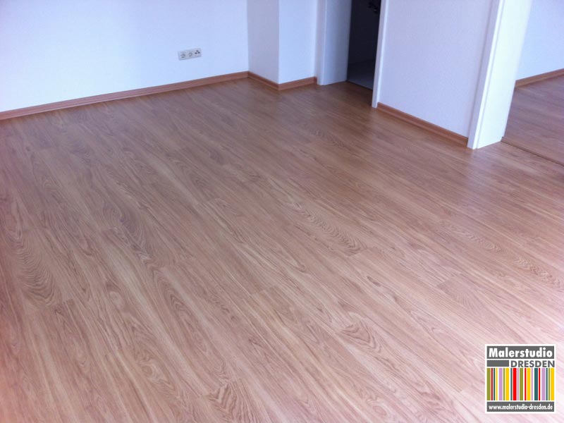 Laminatverlegung - Eiche Landhausdiele