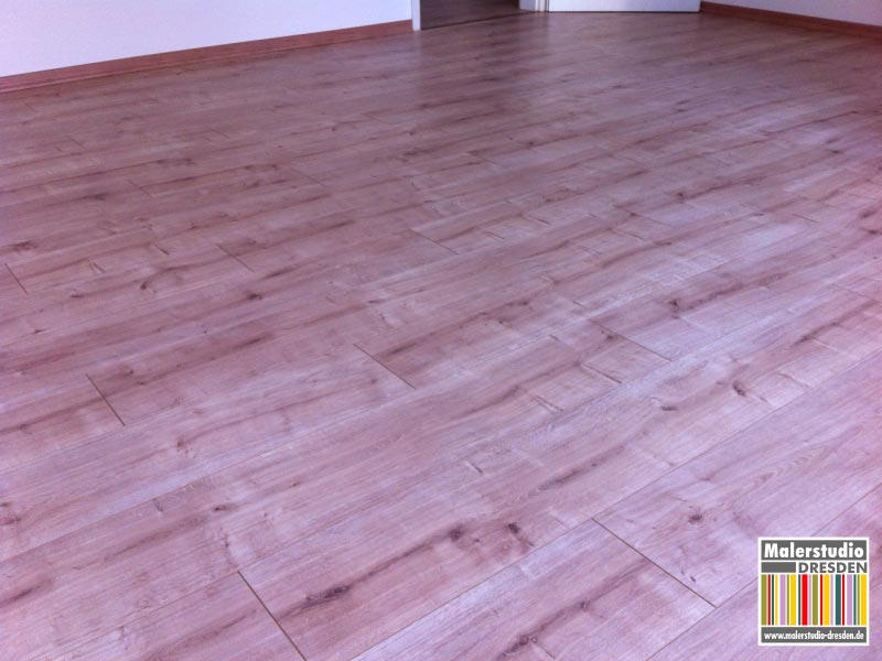 Laminatverlegung - Eiche Burlington V-Fuge