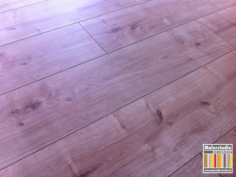 Laminatverlegung - Eiche Burlington V-Fuge